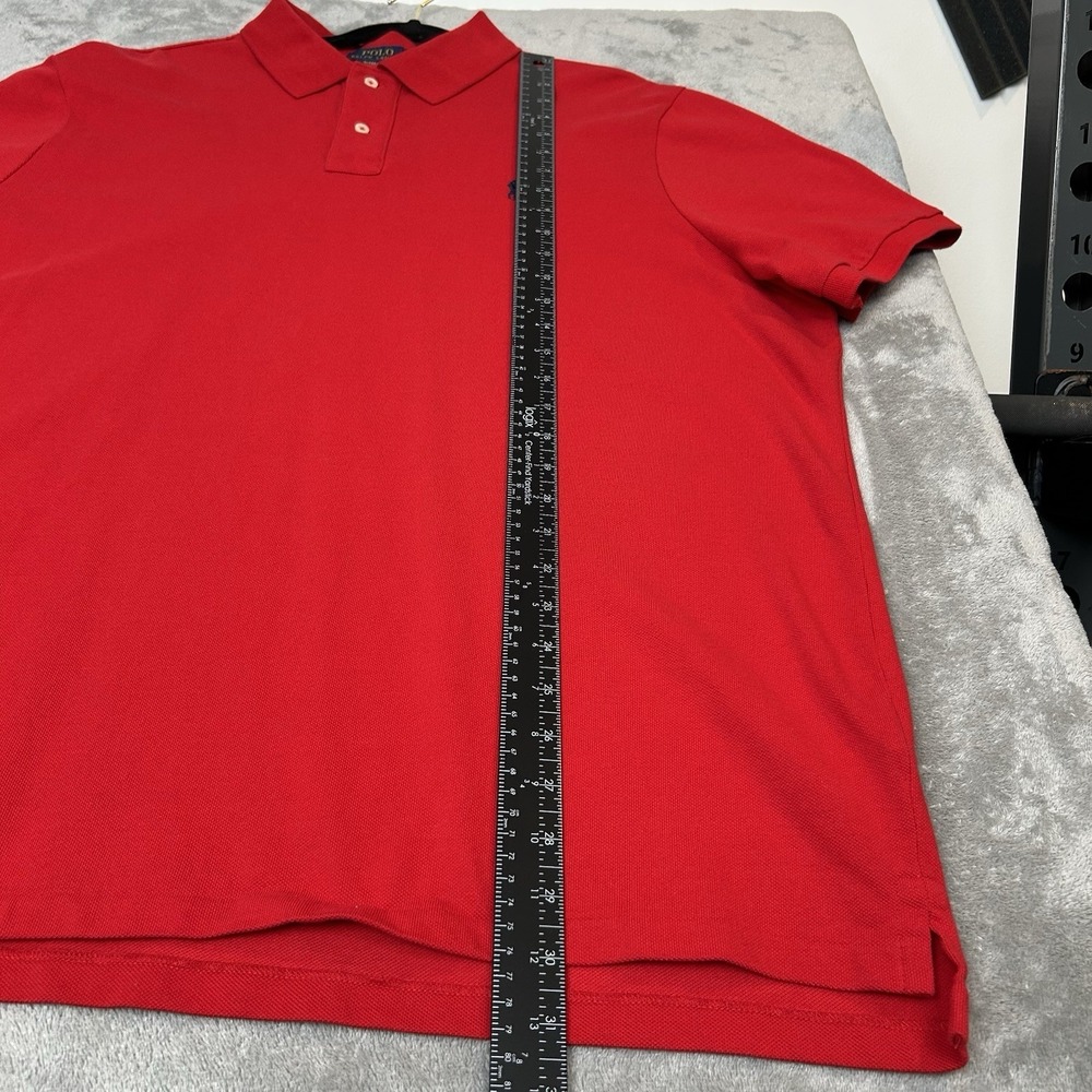 Polo Ralph Lauren Men's Big Tall 2XL Red Short Sleeve Classic Fit Polo Shirt - Picture 16 of 16
